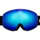 A pair of blue spherical Fetop snow goggles