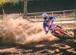 A Dirt Bike in Action
