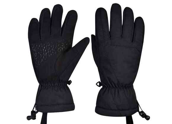 Black snow gloves