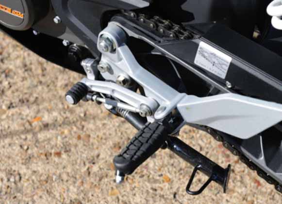 Motocross bike gear lever